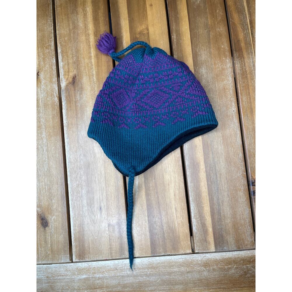 VINTAGE Smiley Wool SKI HAT Smiley